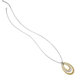 Meridian Swing Long Necklace -Fashion Accessories meridian swing long necklace silver gold 2