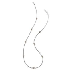 Meridian Two Tone Long Necklace -Fashion Accessories meridian two tone long necklace silver gold 1 880a1ebb ba7e 44ad bc17 5ae4beacffc7