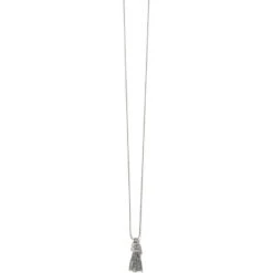 Meridian Zenith Tassel Necklace -Fashion Accessories meridian zenith tassel necklace silver 1