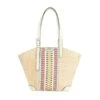 Michaela Straw Tote 2 Michaela Straw Tote -Fashion Accessories michaela straw tote natural multi 0