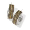 Monete Wide Hoop Earrings -Fashion Accessories monete wide hoop earrings silver gold 0