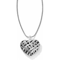 Neptune's Rings Convertible Reversible Heart Necklace -Fashion Accessories neptune s rings convertible reversible heart necklace silver 1 b39a2139 2ec0 45bc 89d7 0a6d81a624f1