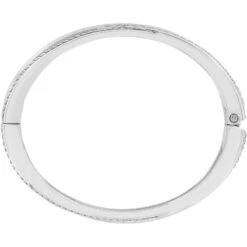 Neptune's Rings Narrow Hinged Bangle -Fashion Accessories neptune s rings narrow hinged bangle silver gold 2