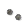 Neptune's Rings Woven Round Post Earrings -Fashion Accessories neptune s rings woven round post earrings silver gold 0