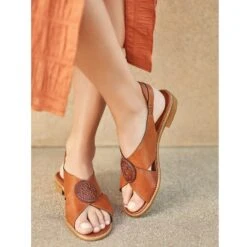 Nicole X Band Sling Sandals -Fashion Accessories nicole x band sling sandals cognac 2 2e6bf9d1 14a2 415a a963 1213a42d9314