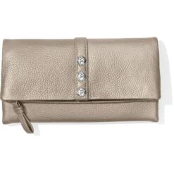 Nolita Shimmer Large Wallet -Fashion Accessories nolita shimmer large wallet zinc pearl 0