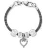 Open Heart Charm Bracelet -Fashion Accessories open heart charm bracelet silver 0 511b2736 41ab 4657 a975 4f5c6ab37345
