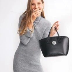 Oriana Small Tote -Fashion Accessories oriana small tote black 3