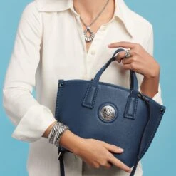 Oriana Small Tote -Fashion Accessories oriana small tote cyan 3