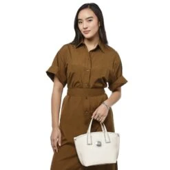 Oriana Small Tote -Fashion Accessories oriana small tote white 3