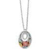 Painted Poppies Short Necklace -Fashion Accessories painted poppies short necklace silver multi 0 e29615e7 d63d 49a6 8f41 5c4a68ea17ab