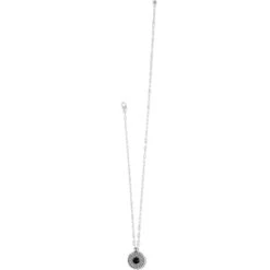 Pebble Dot Onyx Reversible Necklace -Fashion Accessories pebble dot onyx reversible necklace black gold 2