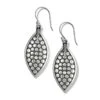 Pebble Leaf Reversible French Wire Earrings -Fashion Accessories pebble leaf reversible french wire earrings silver 0