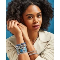 Pop Appeal Medallion Cuff -Fashion Accessories pop appeal medallion cuff silver multi 3 ebe65edb bea0 4fb5 8661 748429d72028