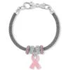 Power Of Pink Sparkle Bracelet 2 Power Of Pink Sparkle Bracelet -Fashion Accessories power of pink sparkle bracelet silver pink 0