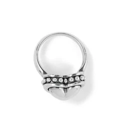 Pretty Tough Bold Heart Ring -Fashion Accessories pretty tough bold heart ring silver 1