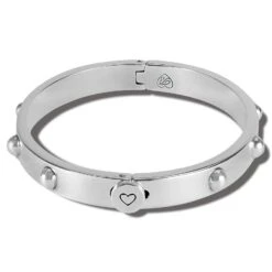 Pretty Tough Groove Hinged Bangle -Fashion Accessories pretty tough groove hinged bangle silver 2