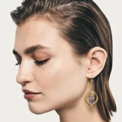 Prism Lights French Wire Earrings -Fashion Accessories prism lights french wire earrings gold blue 2 7da6c5c1 7057 4d82 bac0 bc2c862ec282