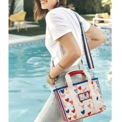 Red White And You Mini Tote -Fashion Accessories red white and you mini tote multi 6