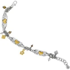 Remember Your Heart Bracelet -Fashion Accessories remember your heart bracelet silver gold brush 2 84a50bbf f9be 4f19 a673 495393237f4d