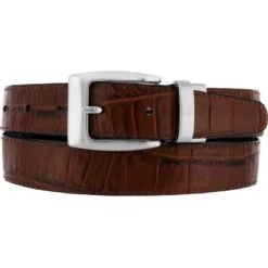 Reversible Croco Belt -Fashion Accessories reversible croco belt black peanut 2 fd0c2b02 b635 4648 b0b8 a7e9f02a19de