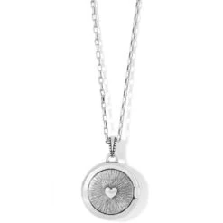 Romanza Round Locket Necklace -Fashion Accessories romanza round locket necklace silver 2 7c1f51ba 73a2 46c8 a655 71de7ad99e09