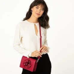 Rosaria Flap Bag -Fashion Accessories rosaria flap bag lipstick 4 f16be1ef 2baf 4942 a6da 998c745c0178