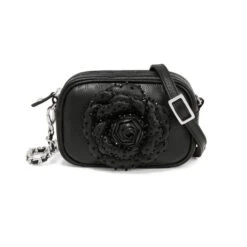 Rosie Beaded Camera Bag -Fashion Accessories rosie beaded camera bag black 0