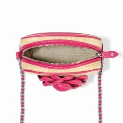 Rosie Straw Camera Bag -Fashion Accessories rosie straw camera bag natural orchid 1