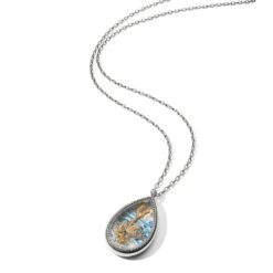Sea Current Convertible Shaker Necklace -Fashion Accessories sea current convertible shaker necklace silver blue 4