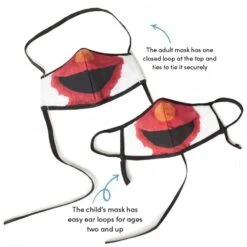 Sesame Street Elmo Adult/Child Face Mask (2 Pack) 5 Sesame Street Elmo Adult/Child Face Mask (2 Pack) -Fashion Accessories sesame street elmo adult child face mask 2 pack multi 1 ab9c1151 4e09 4df6 b051 e55c16b6ca60