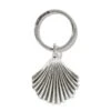Silver Shells Key Fob -Fashion Accessories silver shells key fob silver 0