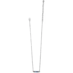 Spectrum Light Bar Necklace -Fashion Accessories spectrum light bar necklace silver blues 1