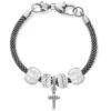 Starry Night Cross Charm Bracelet -Fashion Accessories starry night cross charm bracelet silver 0 d8f322a1 d1e2 48de aa4e d6f29420bcc4