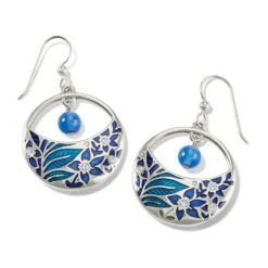 Terra French Wire Earrings -Fashion Accessories terra french wire earrings silver blue 2