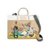 The Picnic East West Burlap Tote -Fashion Accessories the picnic east west burlap tote multi 0