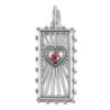 Treasured Heart Beams Amulet -Fashion Accessories treasured heart beams amulet silver light siam 0