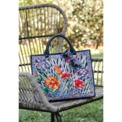 Trellis Blooms Campbell Tote 11 Trellis Blooms Campbell Tote -Fashion Accessories trellis blooms campbell tote multi 4