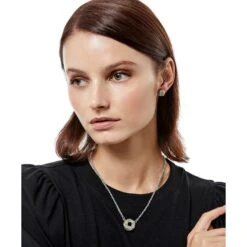 Tres Twist Necklace -Fashion Accessories tres twist necklace silver gold 3