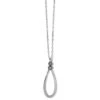 Twinkle Loop Convertible Necklace -Fashion Accessories twinkle loop convertible necklace silver 0
